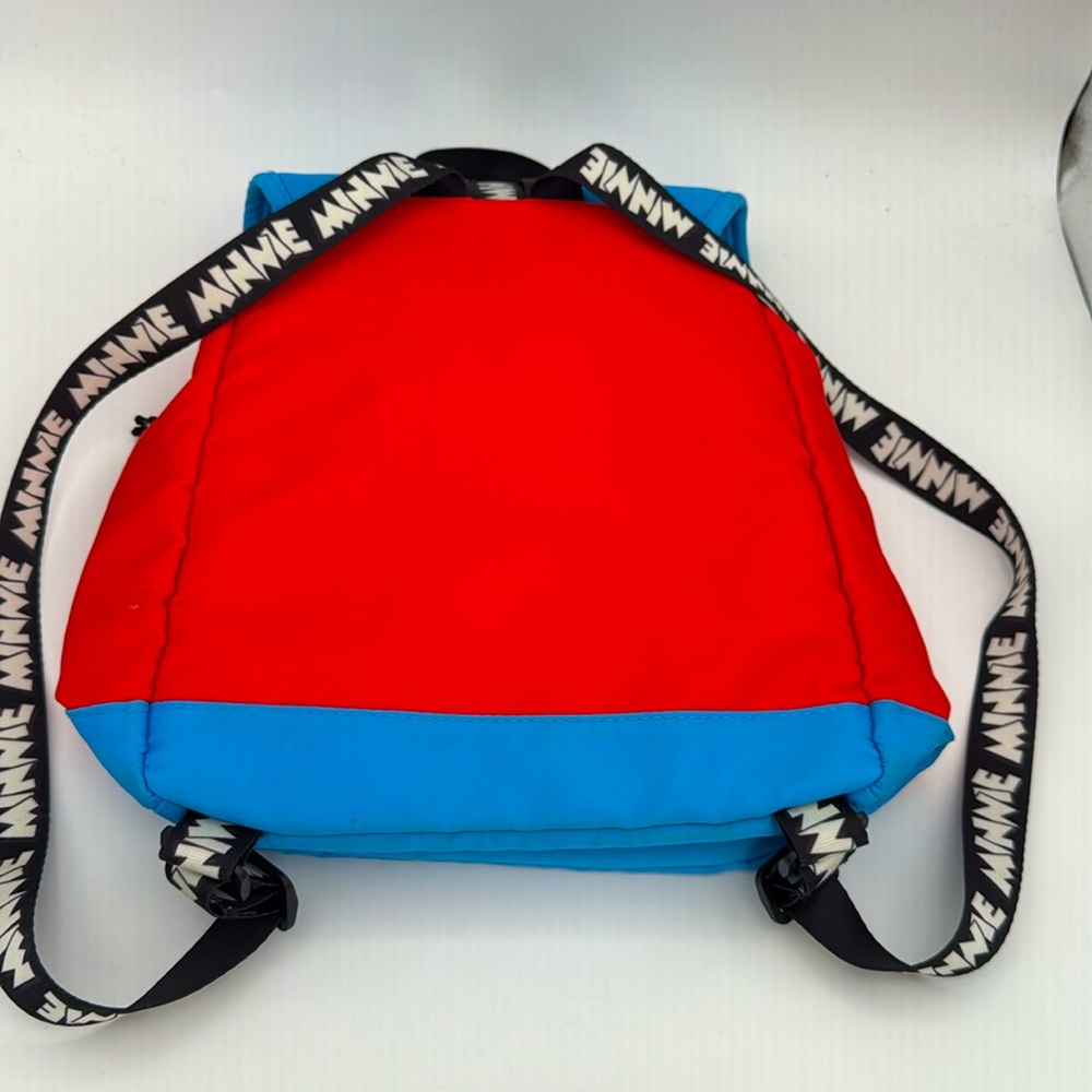 Disney - Kids Minnie Mouse Backpack blue/ red/ pink nylon bag Mickey & Co - Picture 8 of 12
